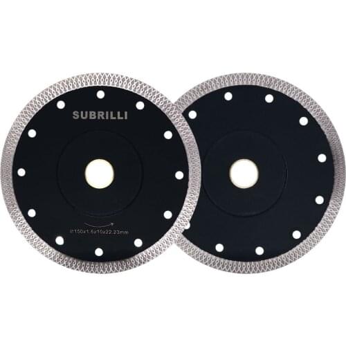 1 Piece 6 Inch 150mm Professional Turbo Rim Mesh Diamond Saw Blade Porcelain Granite Hard Tile Super Thin Blades