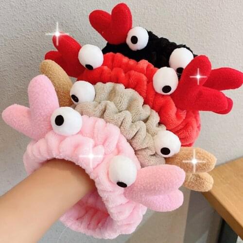 Flannel Cosmetic Headbands Soft Cute Antler Elastic Hair Band Hairlace For Washing Face Shower Spa Makeup Tools Fluffy Hair Band
