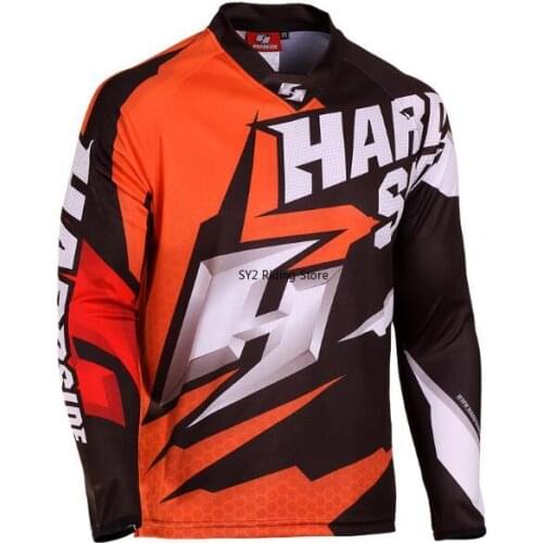 New Tops Team Downhill Jersey Off Road High Quality Motorcycle Motocross Long Sleeves GP MTB MX DH Bike Motocross Jersey