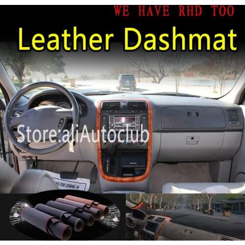 For KIA Grand Carnival R Sedona NAZA RIA 2002 2003 2004 2005 2006 Leather Dashmat Dashboard Cover Dash Mat Carpet Car Styling