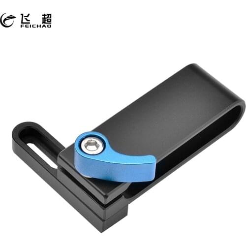 FEICHAO HDD Mount Bracket for T5 SSD DSLR Camera Cage Rig T5 SSD Holder Clamp for BMPCC 4K / 6K Camera Rig Aluminum Alloy