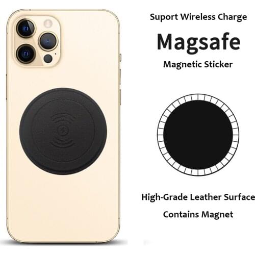 High Quality Leather Phone Magnet Magnetic Metal Plate for Magsafe Charger & Car Phone Holder Universal Iron Sheet Disk Sticker