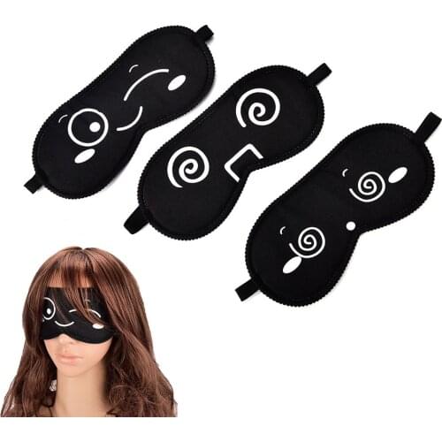 Cartoon Eye Mask Black Eye Shade Sleep Mask Sleeping Eye Mask Black Mask Bandage on Eyes for Sleeping Health Care 1pcs