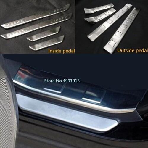 Car cover pedal door sill scuff plate inner built threshold For Nissan X-Trail XTrail T32/Rogue 2008 2009 2010 2011 2012 2013