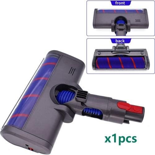 Fluffy Motorized Floor Brush Head Tool For Dyson V8 V7 V10 V11 Vacuum Cleaner Soft Sweeper Roller Head Brush Replacement Parts