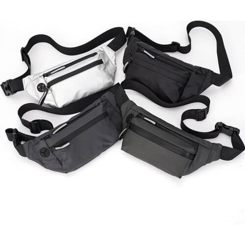 High Quality Nylon Waterproof Waist Bag For Men Solid Colors Belt Fanny Pack Unisex Chest Bags Fashion Waist Packs Male Hot Sale