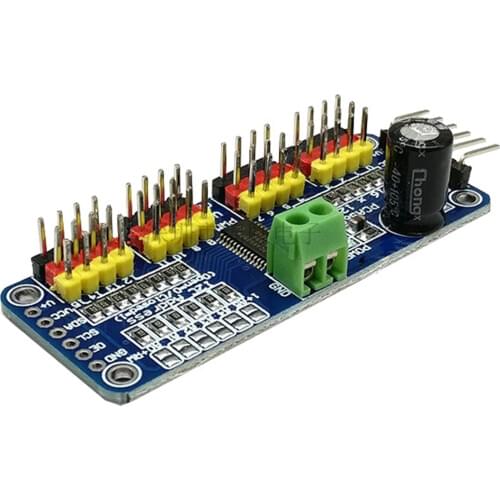 PCA9685 16-channel 12-bit PWM / servo driver I2C interface module for Raspberry Pi pi shield servo module for arduino diy kit