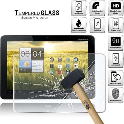 Tablet Tempered Glass Screen Protector Cover for Acer Iconia Tab A211 10.1" HD Eye Protection Anti-Screen Breakage Tempered Film