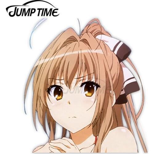 Jump Time Amagi Brilliant Park Sento Isuzu 15 Ecchi Bikini 8.8 Cute Anime Girl Peeker Vinyl Decal Window Waifu Car Stickers