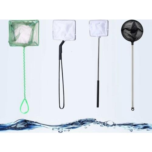 Magic Fish Fishing shrimp Catch Net Aquarium tools accessories cleaner Net Salvage Round Square Handwrite Tank