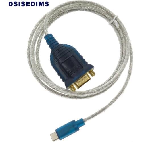 New Type 5FT Length Network Router Cable USB Type C 3.1 to RS232 DB9 Male Console Cable for Type C Port Laptop, Smartphones