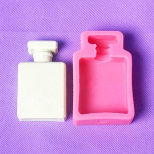 Perfume Bottle Silicone Mould Sugarcraft Cake Chocolate Decor DIY Baking Mold