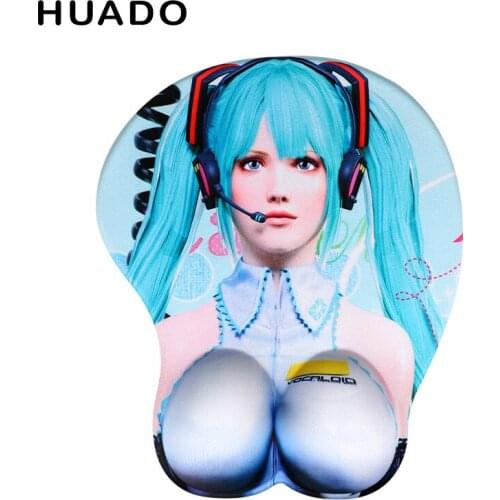 Silicone Mouse Pad with Wrist Support Soft Comfortable Non Slip Cushion Ergonomic Design for Office/Home/Gamer