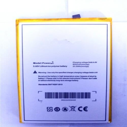Replacement Battery For Ulefone Power 2 Power2 mobile phone 6050mAh Rechargeable Li-polymer Batteries with Repair Tools