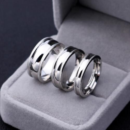 4mm 6mm 8mm Titanium Ring Light Polish Rings For Men and Women Lovers Ring Personalized Ring Customize Ring Engraved Ring