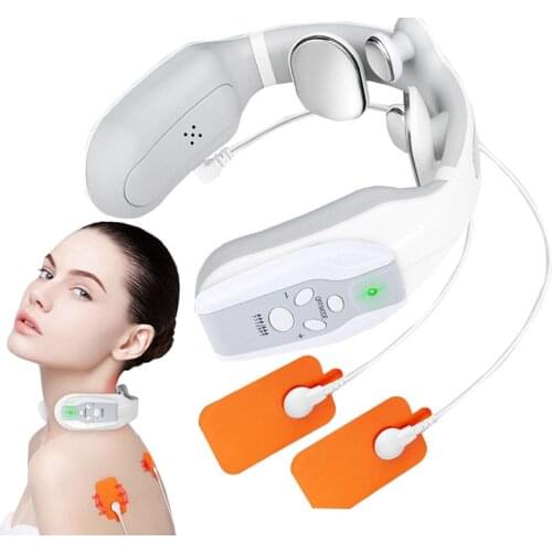 Smart EMS Electric Neck and Shoulder Massager Cervical Vertebra Physiotherapy Massage Pain Relief Tool Health Care Relaxation