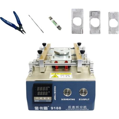 Mobile Phone Glass Rear Cover Separator Machine For iPhone X 8G 8P Crack Back Glass Remover Machine With 3 pcs Mould