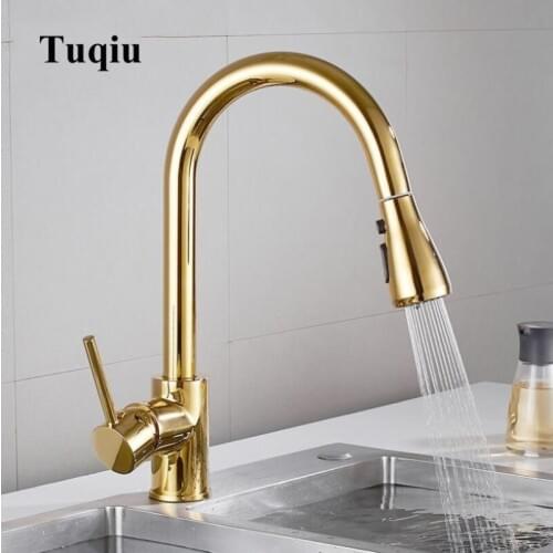 Pull Out Kitchen Faucet Chrome/nickel Sink Mixer Tap 360 degree rotation kitchen mixer taps Kitchen Tap