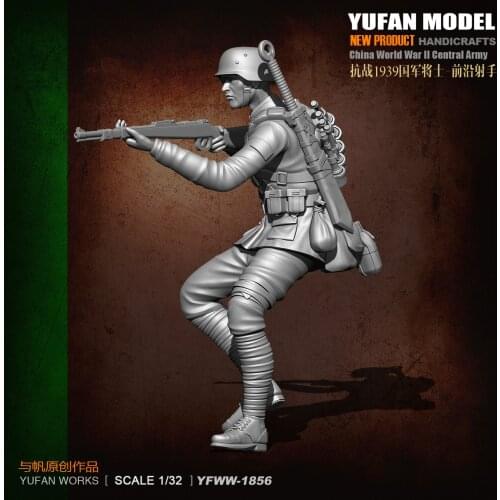 YuFan Model and sail original 1/32 anti-Japanese warrior Resin soldier YFWW32-1856 KNL Hobby