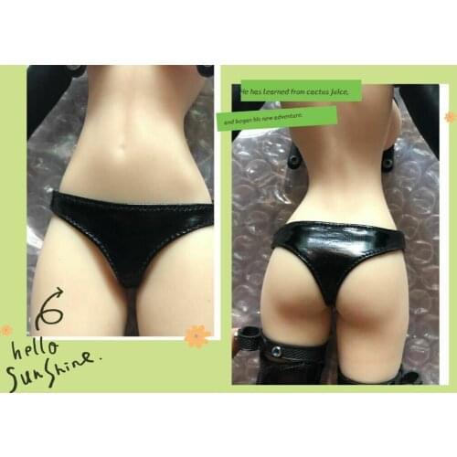 1/6th Female Soldiers Leather Underpants Model for 12" PH HT Body Action Figure