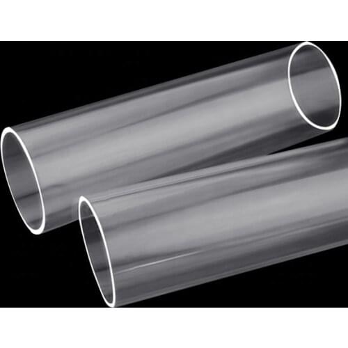 50pcs )Plastic Clear Large Diameter Cast Acrylic Tube for wedding stage wedding hall decoration senyu1468