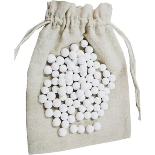 M68E 500g Pie Baking Beans Beads Press Stone Weights with Storage Drawstring Bag Ceramic High Temperature Resistance Tools