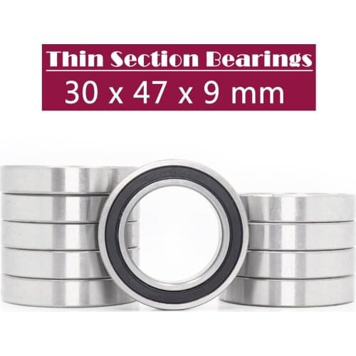 6906-2RS Bearing ABEC-1 (10PCS) 30x47x9 mm Thin Section 6906 2RS Ball Bearings 6906RS 61906 RS