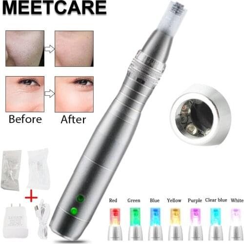 7 Color LED Light Dr Pen treatment machine For BB cream Serum use for Remove Acne Scar Reduce stretch marks derma pen