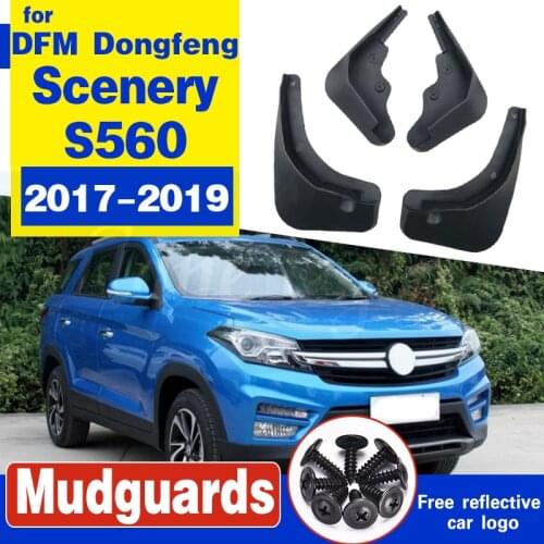 4PCS Mud Flaps For DFM Dongfeng Scenery S560 2017 2018 2019 Mudflaps MudFlap Splash Guards Fender Mudguards Front Rear