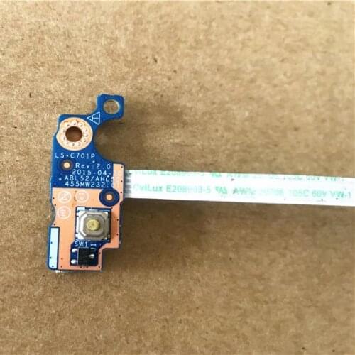 FOR Original For HP Pavilion 15 15-AC 15-AF 15-AY 15-BA 250 255 G4 G5 Laptop Power Button Board Switch Cable LS-C701P
