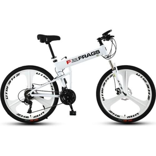 Mountain Bikes 24/27/30 Speed Bicycle 24/26 Inch Adult Aluminum Alloy MTB Bike Double Disc Brake Portable Foldable Bicycles