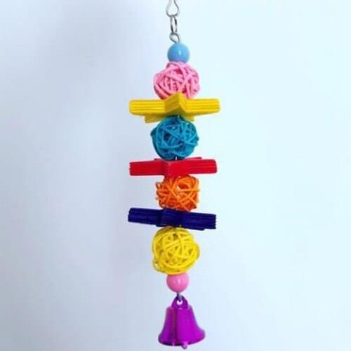 LHXMAS Bird Toys Set 6Set Parrot toys Bird supplies HZ1003