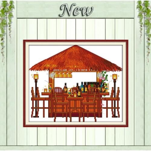 Happy Times scenery decor paintings counted printed on canvas DMC 11CT 14CT Cross Stitch kits needlework Sets embroidery Chinese