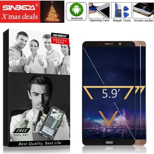 Fingerprint Button 5.9"For HUAWEI Mate 10 LCD Display Touch Screen Digitizer For Mate10 Replacement Assembly Screens ALP L09 L29