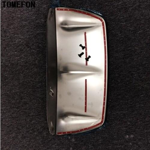 TOMEFON For Range Rover Velar 2017 2018 Stainless Steel Rear Bottom Bumper Cover Trim Car Exterior Styling Accessories