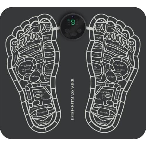 Digital Display Battery EMS Massage Foot Massager Foot Massager Massage Physiotherapy Device Massage Pad Foot Therapy Machine