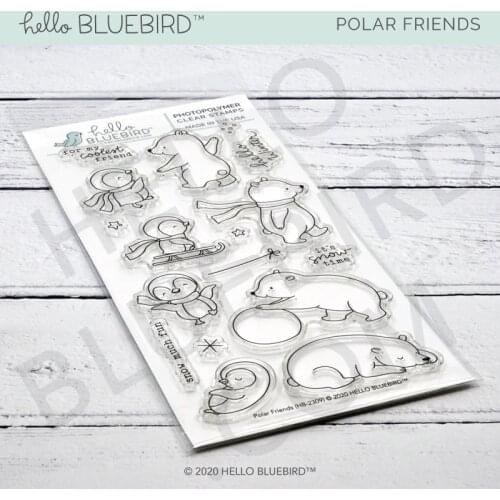 Polar friend Metal Cutting Dies Stamps Stencil for DIY Scrapbooking Photo Album Embossing Decorative Craft Die