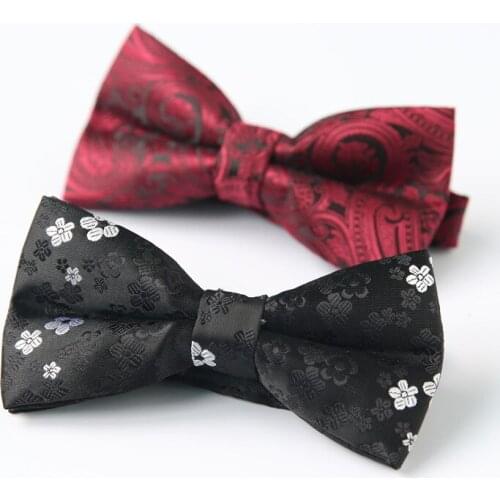 Hig Quality New Designer Bow Ties for Mens Retro Wedding Party Polyester Custom Bowtie Paisley 12x6cm 30pcs/lot