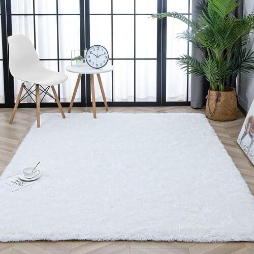 Soft Fluffy Area Rug Indoor Grip Backing Living Room Shaggy Rug Modern Shag Floor Carpet for Room Home Decor Kids Rugs Play Mats