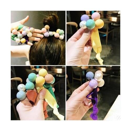 Head rope fresh and simple personality wind hair rope leather band hair ring