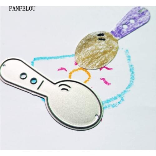 PANFELOU cartoon spoon metal craft paper die cutting dies Scrapbooking/DIY Easter Halloween Embossing mould cards