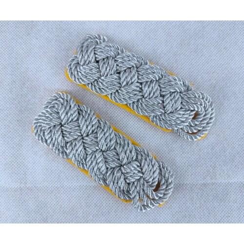 WWII German Luftwaffe General officer SHOULDER BOARDS EMBROIDERED SILVER BULLION