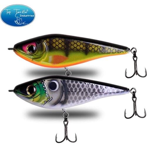 Cf Lure150mm 80g/120mm 40g Sinking Jerk Bait Pencil Fishing Lures Rotatable Connector Tinned Hook