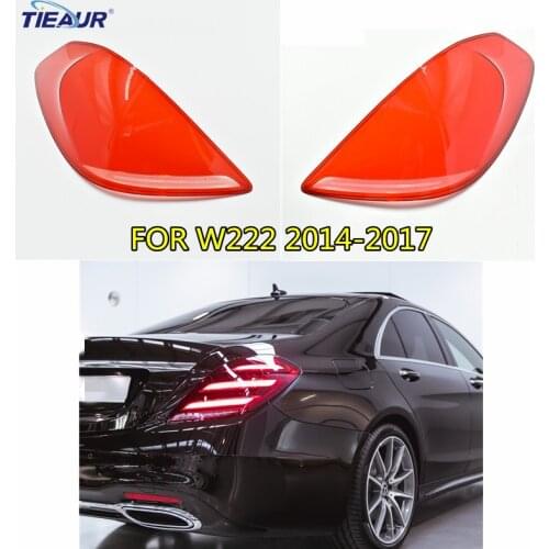 Transparent Lens Cover For W222 Auto car DIY Cover 2014 -2017 Rearlight Taillight Clear Shell Replacement