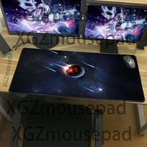 XGZ Exquisite multi-size selection of computer desk pad meteorite hit the earth series mouse pad rubber non-slip table pad