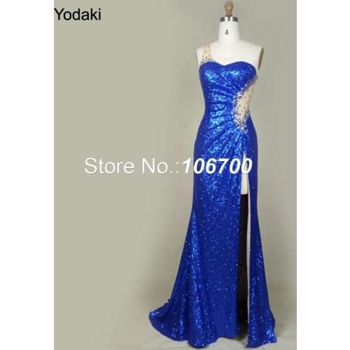 Yodaki Womens One Shoulder Evening Dresses