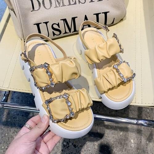 Womens Thick-Soled Sandals 2021 New Summer Versatile Fashion Platform Ins Trendy Casual Sports Roman Sandals