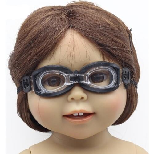 1Pcs Swimming Glasses for 18-Inch 45cm Girl Dolls and Blythes BJD Dolls Gift for Girls Toy Accessories