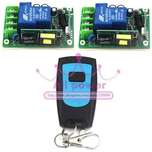 2015 NEW AC 85V~250V 1CH RF Wireless Remote Control System / Radio Switch remote switch 220v Learning code receiver