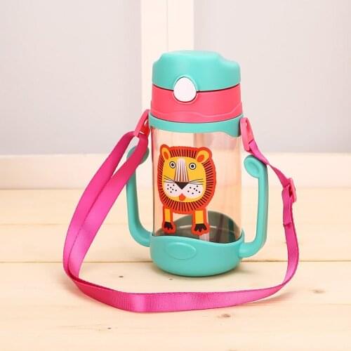 400ML Baby Feeding Bottles Kids Cup Drinking Feeding Bottle Sippy Cups With Handle Baby Feeding Bottle PP Plastic